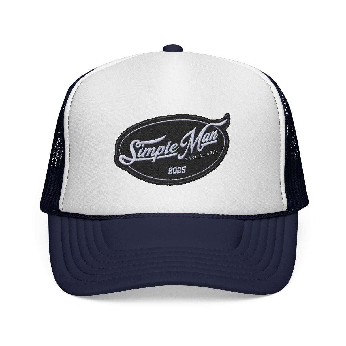 Simple Man Trucker Hat - Black Camo | Simple Man BJJ - alternate angle 3, merchandise