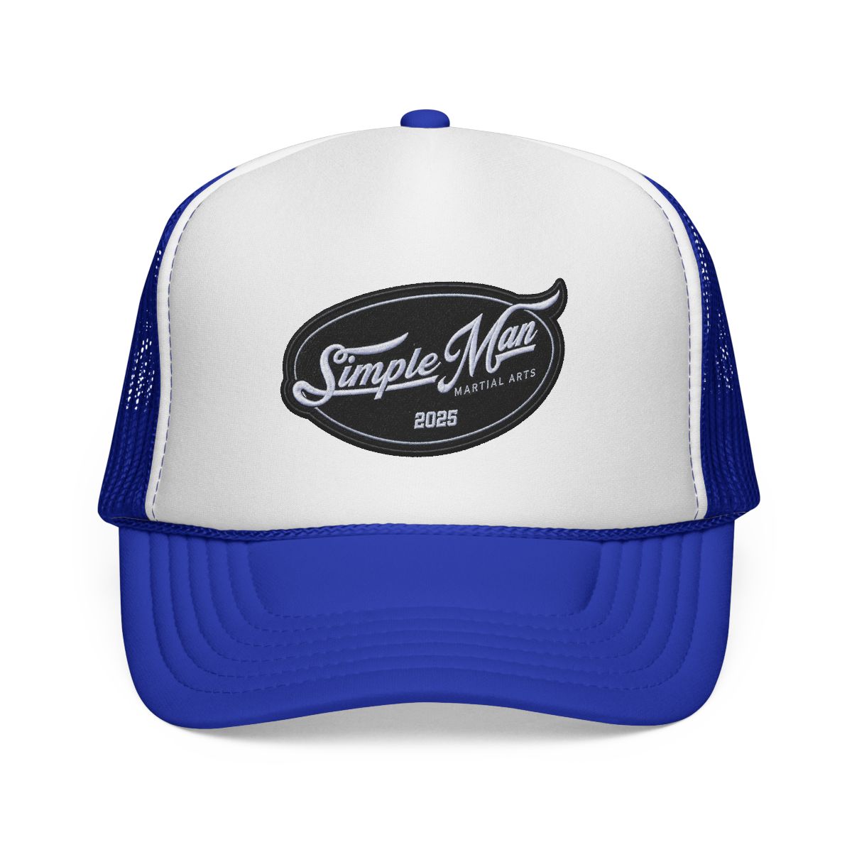 Simple Man Trucker Hat - Black Camo | Simple Man BJJ - alternate angle 4, merchandise